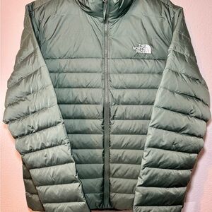 NWT The North Face Men Minoqua Insulated 600-Down Full Zip Puffer Duck Green